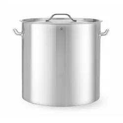 HENDI Hoher Schmortopf – mit Deckel, Budget Line, 71L, ⌀450x(H)450mm