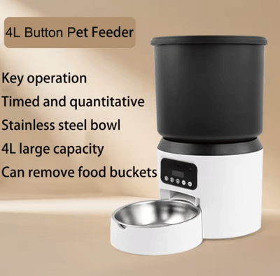 Inspire Picks Smart 4L Automatic Pet Feeder With Camera & Timed Feeding Control keypad No Video
