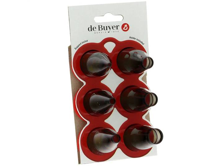 De Buyer Plain spuitmondset 6-pack