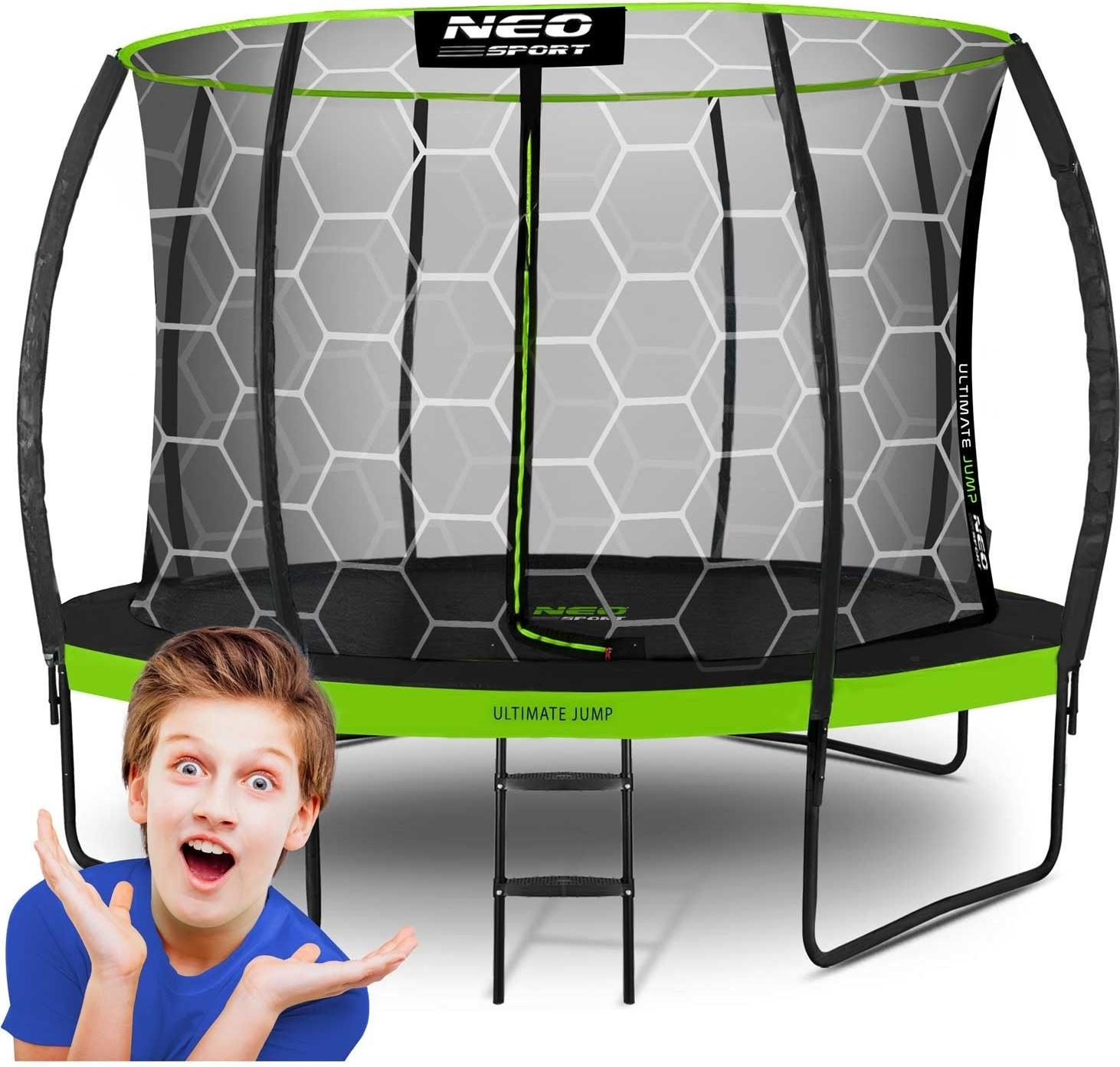 Trampolin für den Garten, 374 cm mit Innenschutznetz von Neo-Sport
