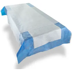 Medi-Inn OP-Tischabdeckungen blau mit Tragetuch 100 x 225 cm 5 x 10 = 50 Stück