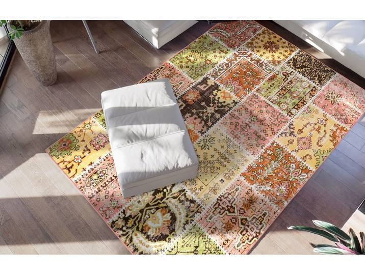 me gusta Ariya 425 rechteckig 6 mm Höhe Flachflor, gekettelt, Wohnzimmer