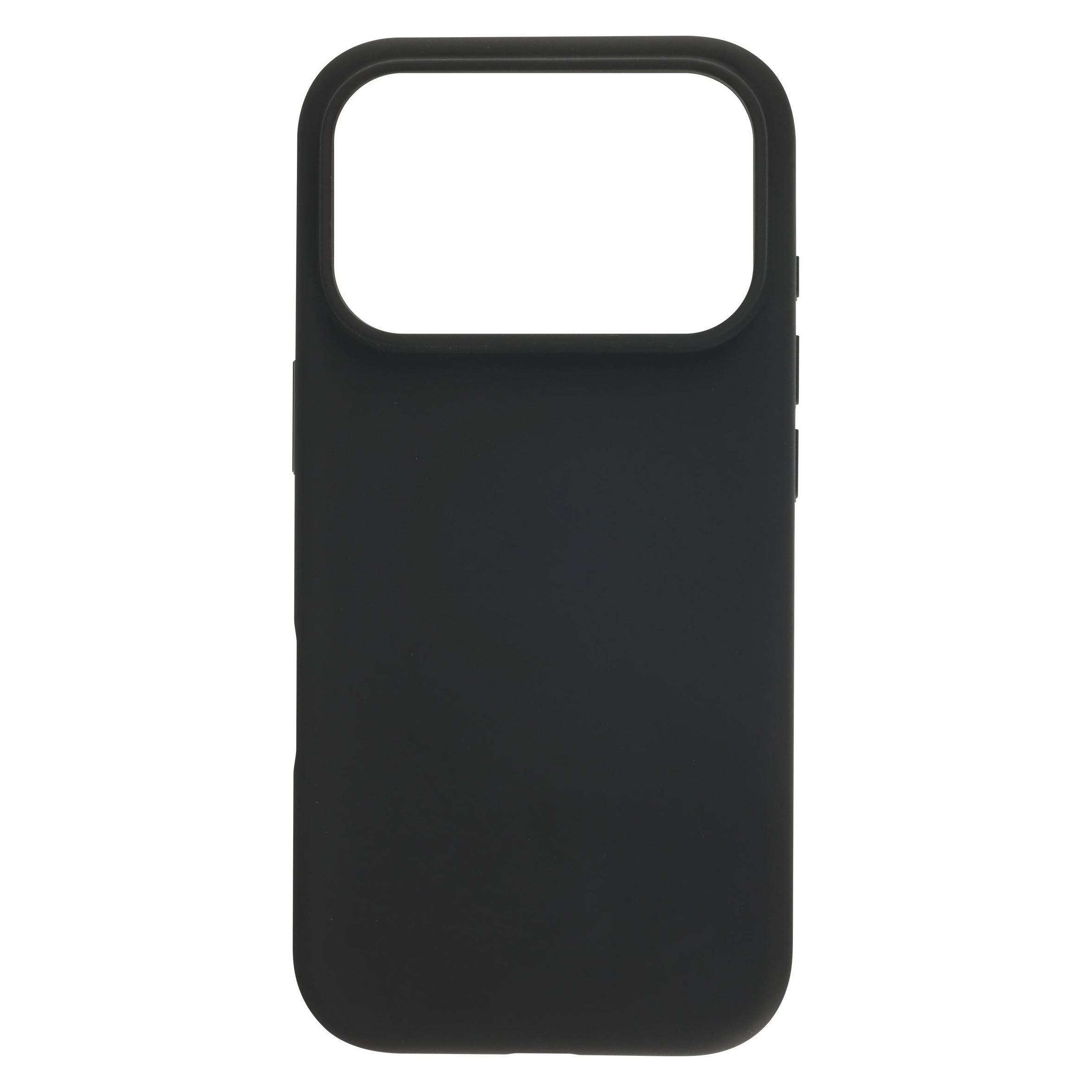 Puro MagSafe-compatible Liquid Silicone Case, iPhone 17 Pro, black (Apple iPhone 17 Pro) (6438148063542)