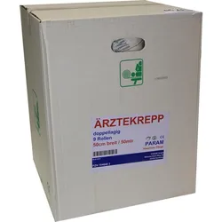 Aerztekrepp 50cmx50M Rolle 9 ST