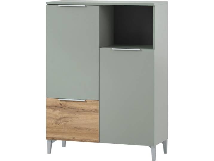 Highboard Mariette pistazie Holzwerkstoff B 80.4 cm H 109.6 cm - Highboard