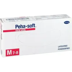 PEHA-SOFT nitrile white Untersuchungs- und Schutzhandschuhe unsteril puderfrei M 100 St Handschuhe