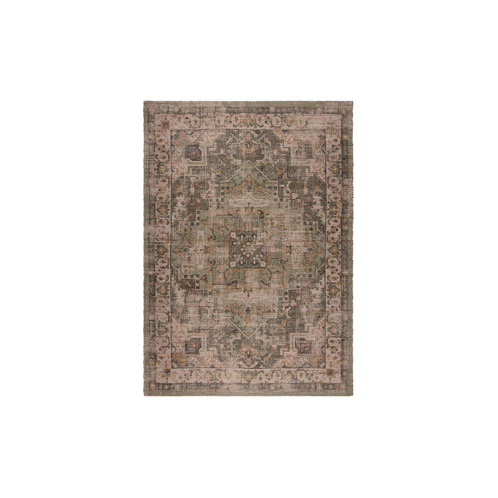 Jute-Teppich Orient Braun-Grün 200 x 290 cm - DEEPE Kadima Design