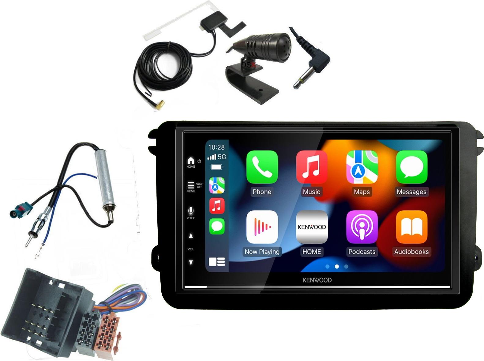 Kenwood Multimedia Receiver DAB BT Bluetooth Apple Car Play Android Auto für VW Scirocco