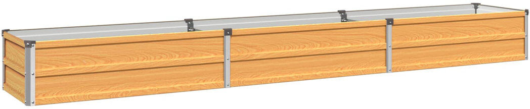 Rio Outdoor Raised Garden Bed Natural 24cm H x 240cm W x 40cm D