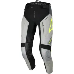 Macna Chameleon 1, Textilhose - Schwarz/Grau/Neon-Gelb - S