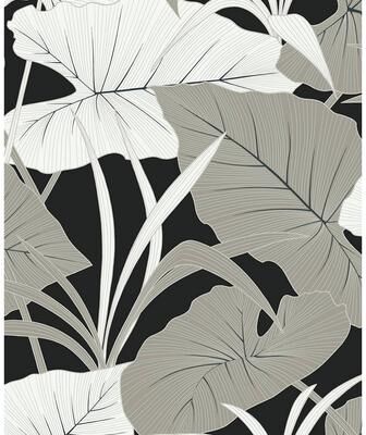 NextWall Elephant Leaves Peel and Stick Wallpaper