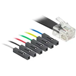 Makeblock Verbindungskabel RJ25 auf Dupont-Drahtbuchse, 6-fach Split, 200 mm, 2er-Pack