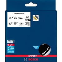 Expert Multiloch Universalstützteller, weich, Ø125mm, M8+5/16", Schleifteller schwarz, für Exzenterschleifer