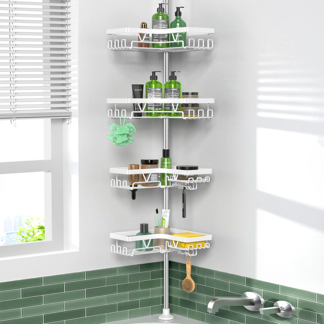 Rebrilliant Stainless Steel Shower Caddy White