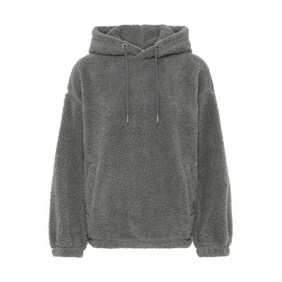 Kapuzenpullover OXMO "Kapuzenpullover OXBerina", Damen, Gr. XXL, grau (castlerock), Obermaterial: 100% Polyester PES., Pullover Kapuzenpullover