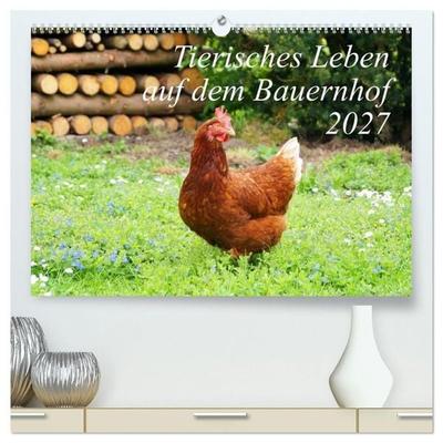 Tierisches Leben auf dem Bauernhof 2027 (hochwertiger Premium Wandkalender 2027 DIN A2 quer), Kunstdruck in Hochglanz