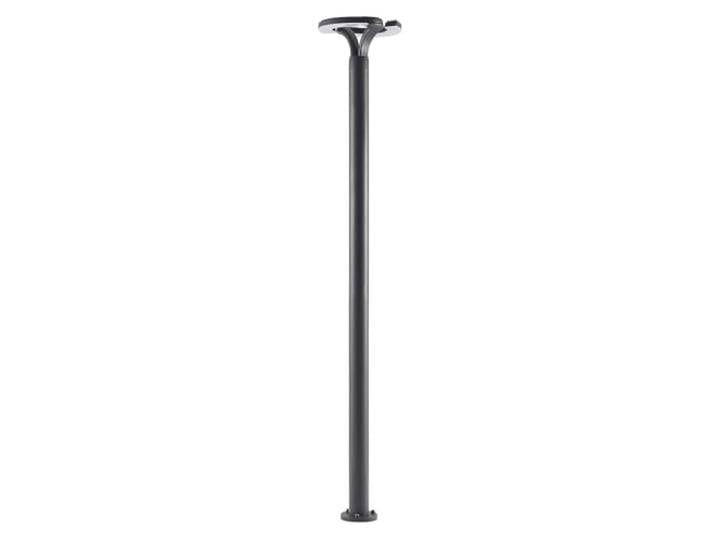 Lindby LED Lampadaire extérieur Keily (Moderne) en Noir Aluminium (à 2 lampes\,)\, Candélabre luminaire d’extérieur