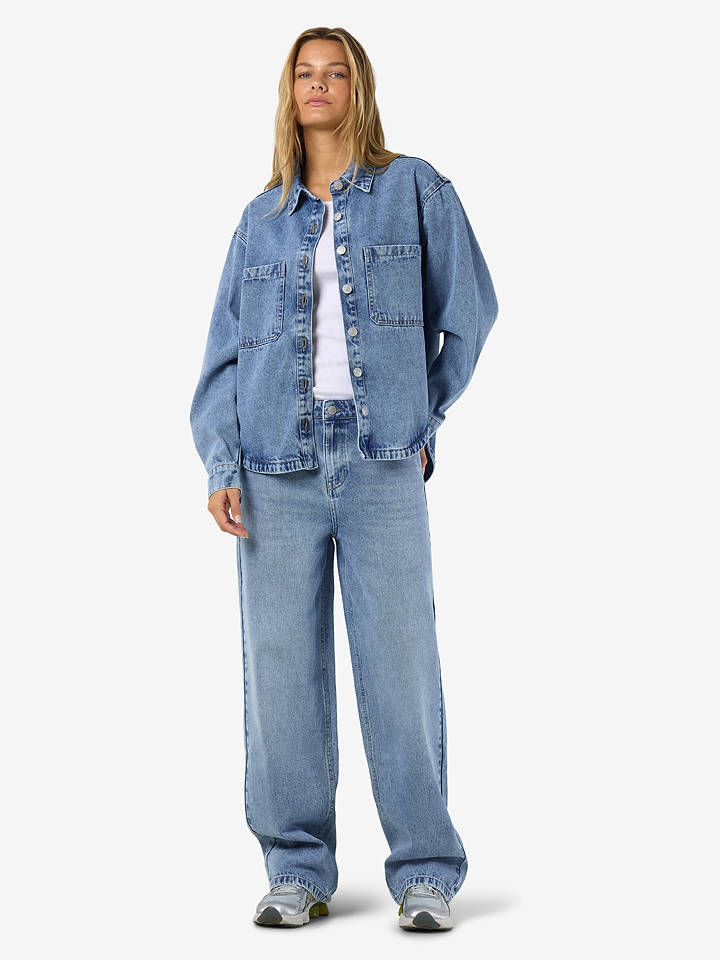 Noisy may Jeans-Hemd in Blau - M