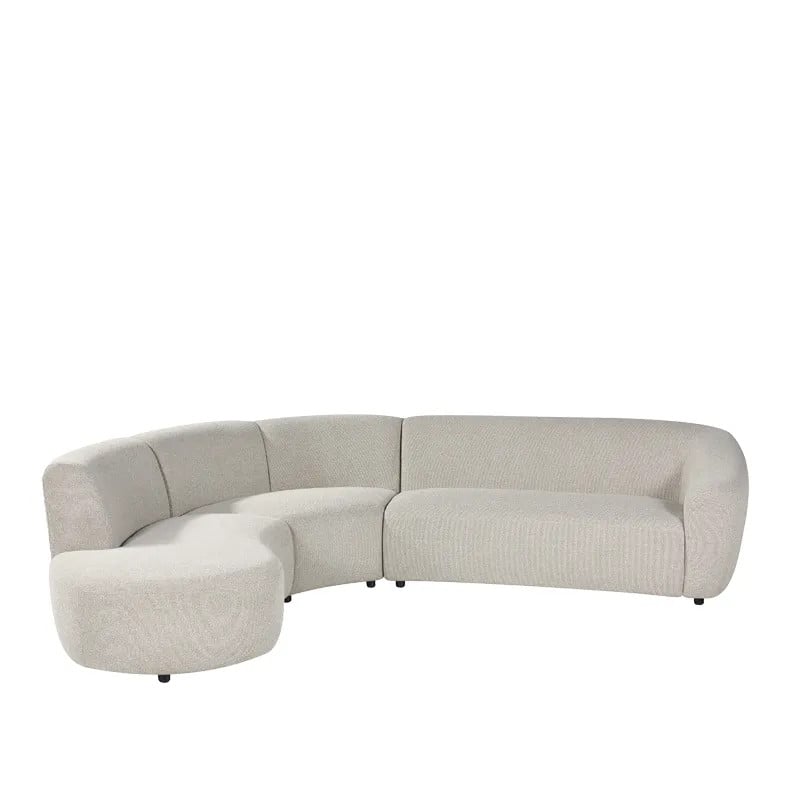 Label51 Hoekbank Florence - Naturel - Boucle - Hoekbank Links