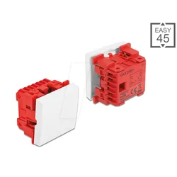 DELOCK 81359 - Easy 45 Wippschalter 45 x 45 mm, weiß