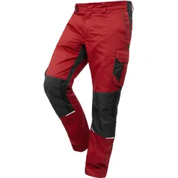 QUALITEX HIGH QUALITY WORKWEAR Bundhose IND red dahlia/phantom Herren: 26
