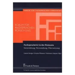Fachsprache(n) in der Romania, Fachbücher von Vahram Atayan, Laura Sergo, Ursula Wienen