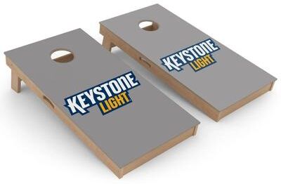 Skip's Garage Keystone Light Grey Cornhole Board Set
