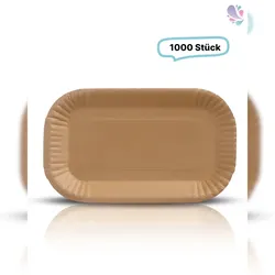 Blanc HYGIENIC Pappschalen groß 1.000 Stk, to go, take away, biologisch abbaubar, nachhaltig, kunststofffrei