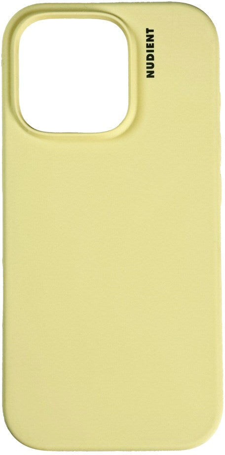 Nudient iPhone 16 Pro Base Silicone Cover - Pale Yellow