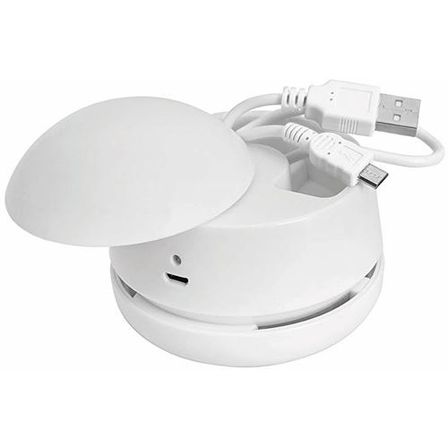 WEDO Tischstaubsauger W2D2 wiederaufladbar USB Kabel weiß