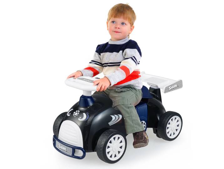 Kinderglijauto Glijvoertuig met Muziek en Opbergruimte Onder de Stoel Haai