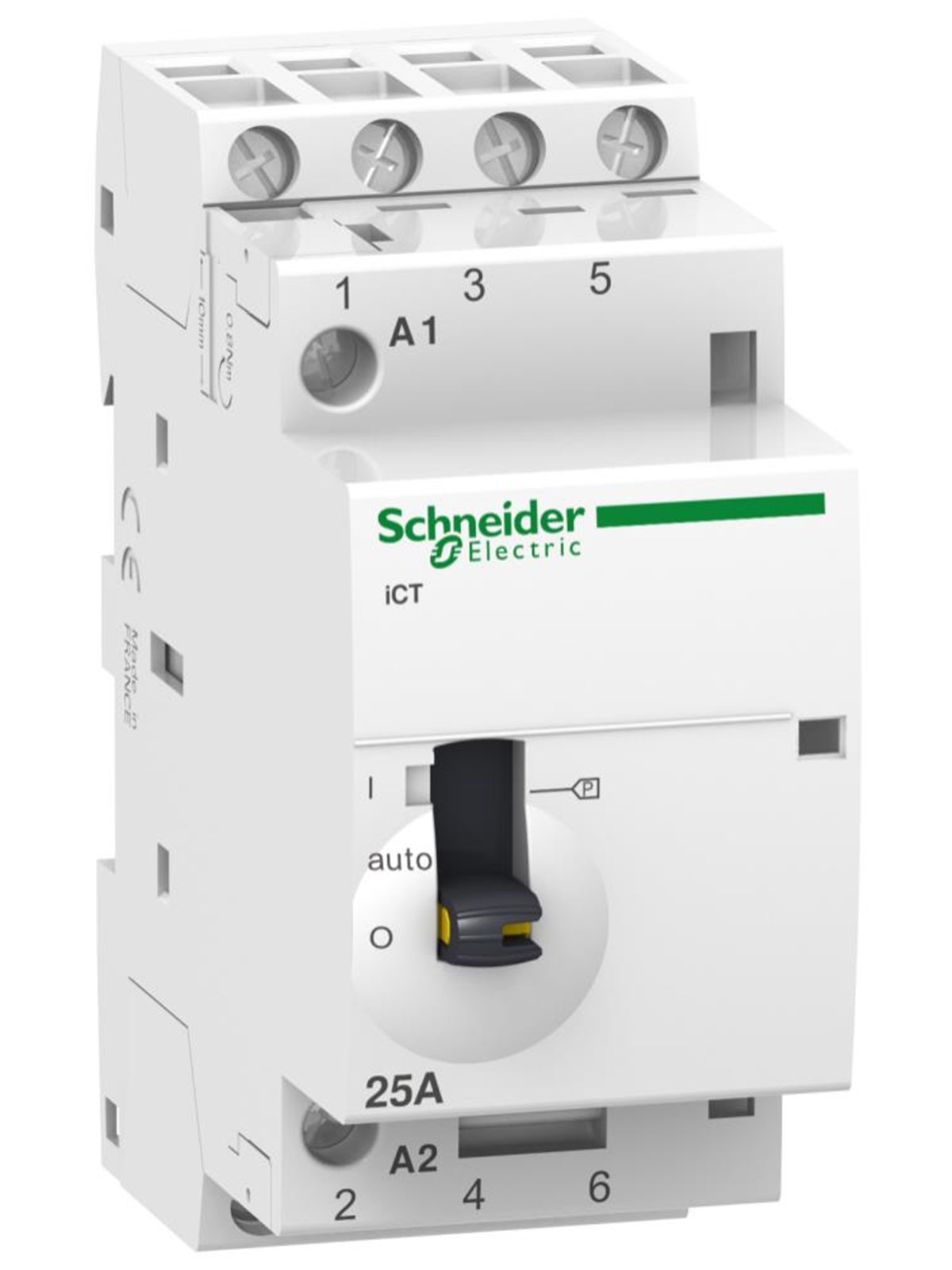 Schneider Electric Ict 25a 4no 220...240vac 50hz manually o
