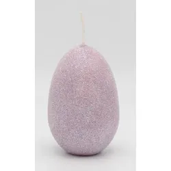Glamour Glitter Eikerzen Rosa 90 x Ø 60 mm, 6 Stück