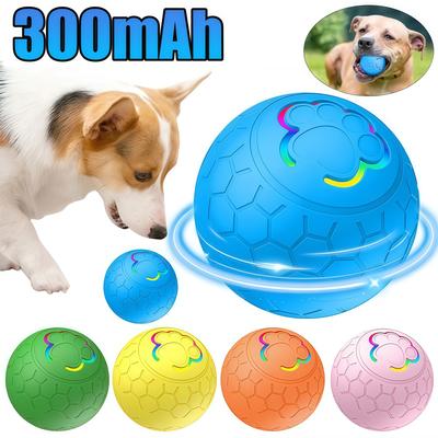 The Handy Homestead Smart Interactive Dog Ball USB Rechargeable Automatic Rolling Toy pink