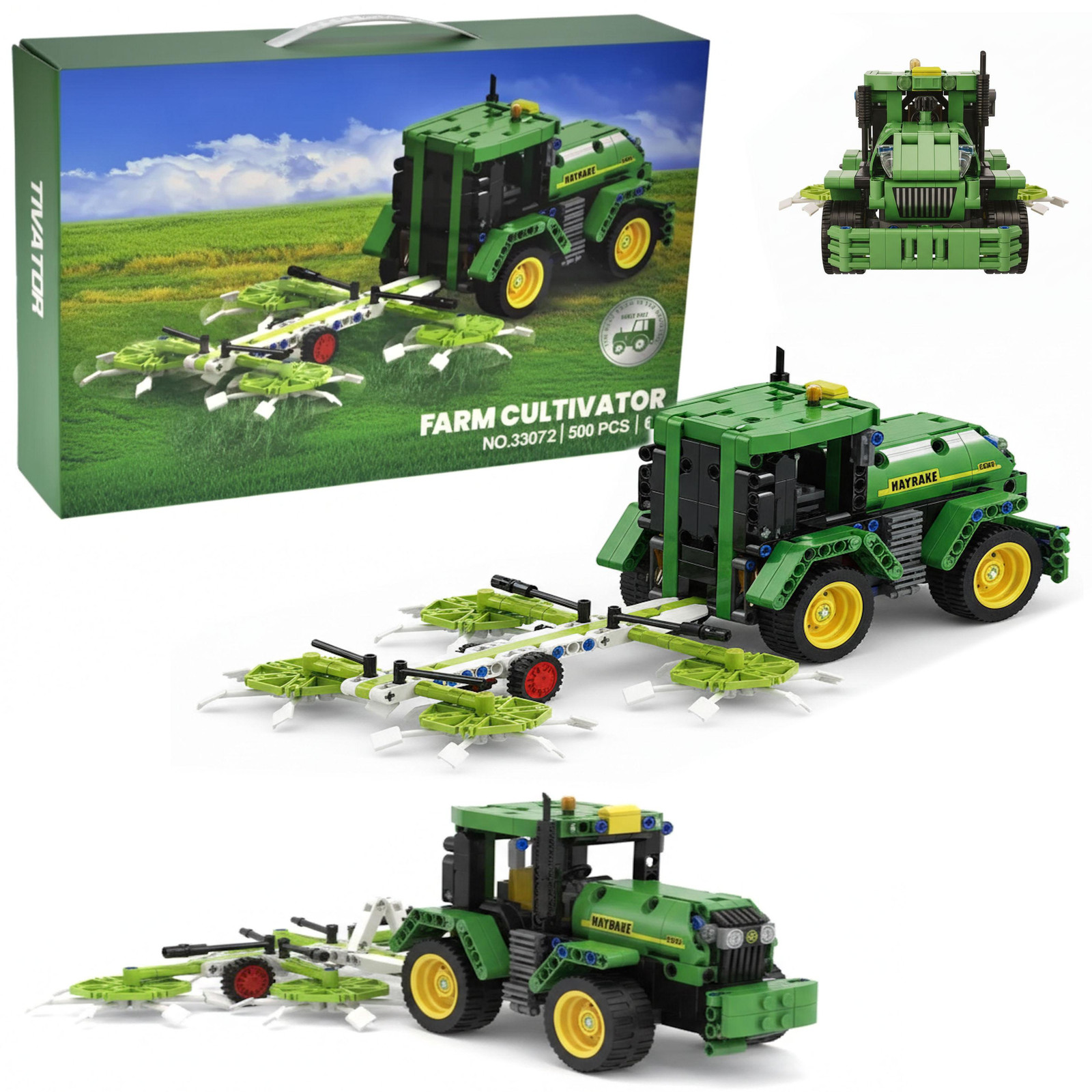 COIL Bouwpakket Speelblokken Constructieset Landbouwmachines met 500 stuks