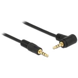 Delock 83752 Klinke Audio Anschlusskabel [1x Klinkenstecker 3.5 mm - 1x Klinkenstecker 3.5 mm] 0.5 m Schwarz
