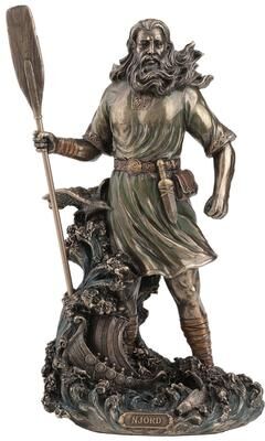 Veronese Design 10.43 in H Njord Norse God of the Wind and the Sea Poly Resin