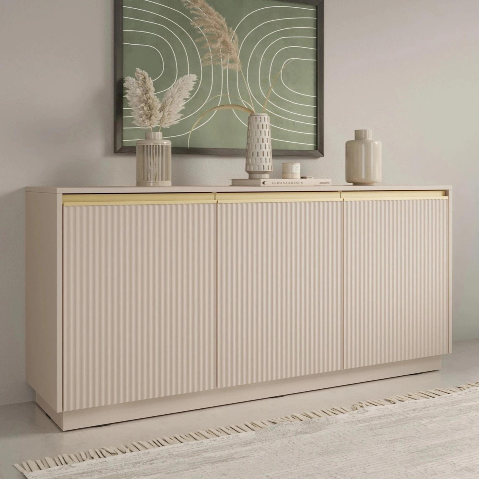 Ravio Kommode Loren, Cashmere, Hoogte: 154 cm