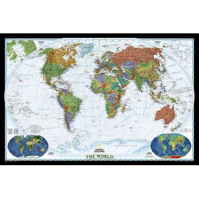 National Geographic World Wall Map - Decorator - Laminated (46 X 30.5 In), Karte von National Geographic Maps, Carto Direct, 978-0-7922-8309-6