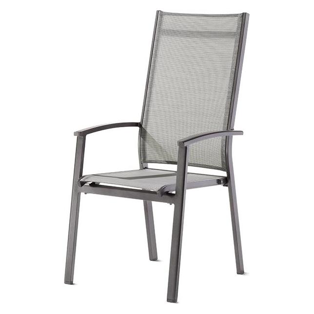 Sieger Lima Stapelsessel Hoch Aluminium/Textilux (914-G-HG)