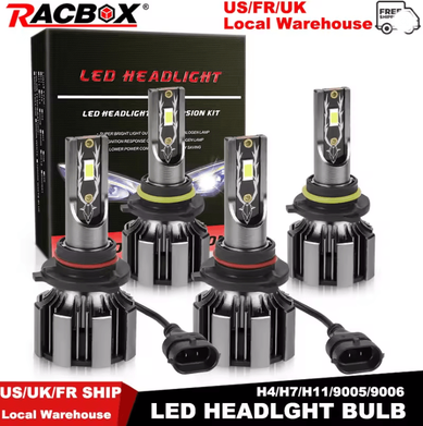 Inspire Essentials LumaDrive 120W LED Headlight Bulbs Super Bright CSP Car Headlamp Set 9006