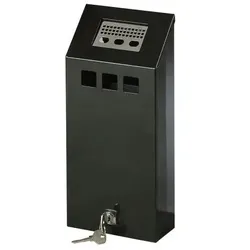 Hardwex Wandaschenbecher 1,5 l, schwarz
