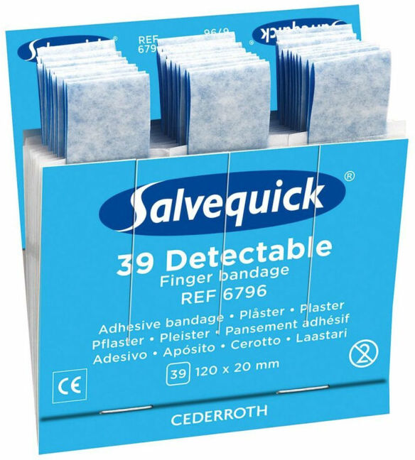 Salvequick Recharge 1x39 Pansements détectables ; Holthaus Medical (42097)
