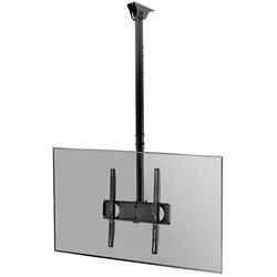 MonLines MDH003B höhenverstellbare Monitor Deckenhalterung (Decke, 50 kg), Monitor Halterung, Schwarz