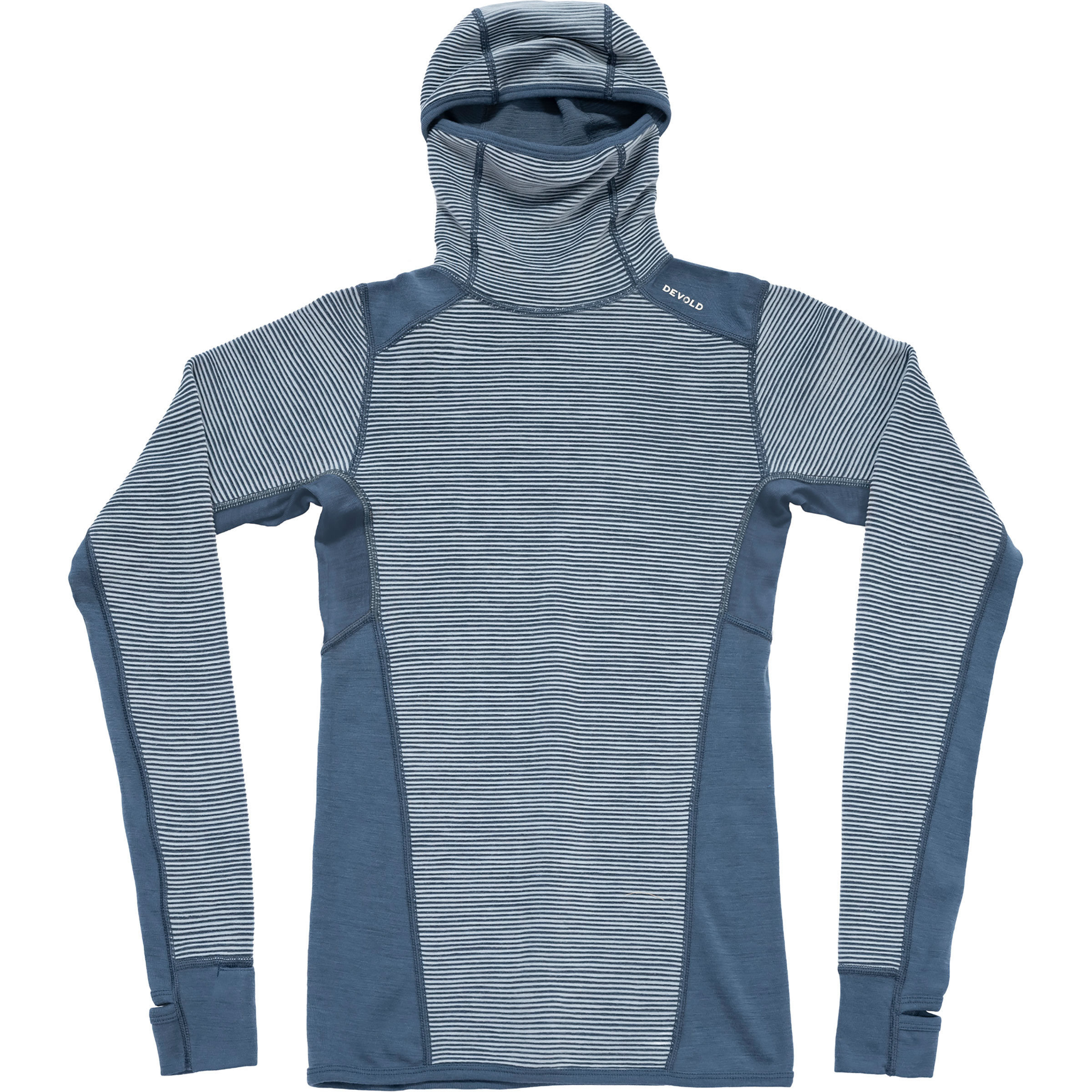 Devold Reverso Merino Damen Langarm Unterhemden blau Größe M Geruchsneutralisierend Merinowolle
