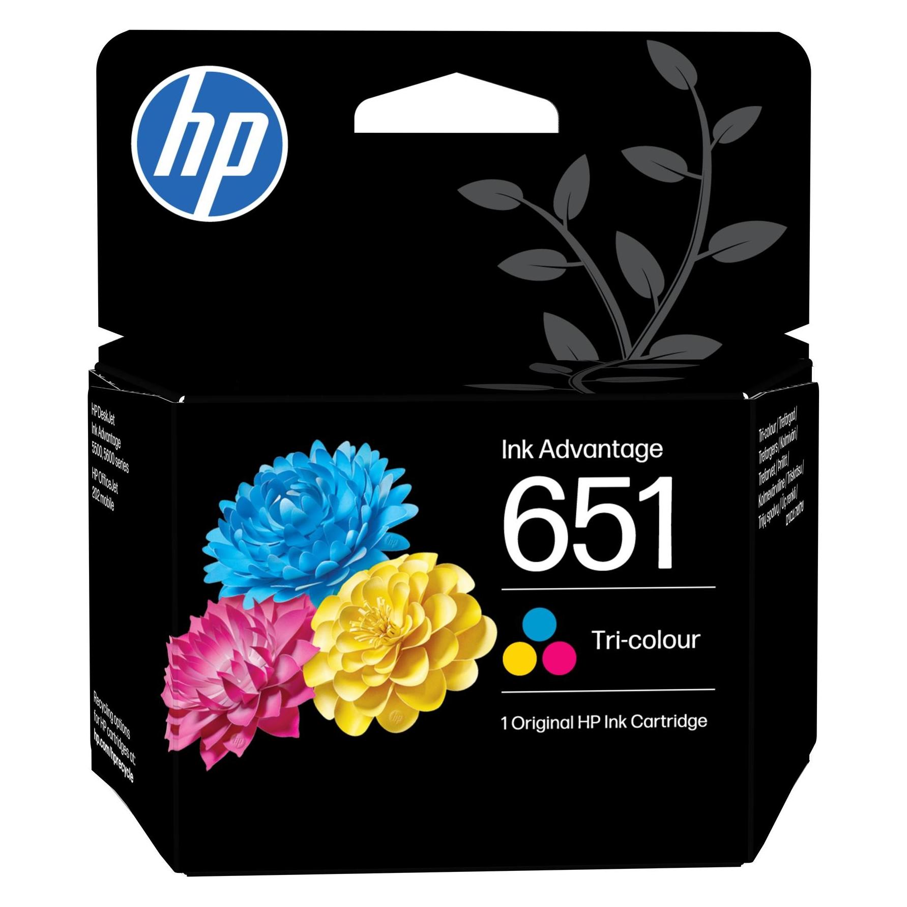 HP INK CARTRIDGE NO 651 TRI-COLOU (C, M, Y) (C2P11AE#BHK)