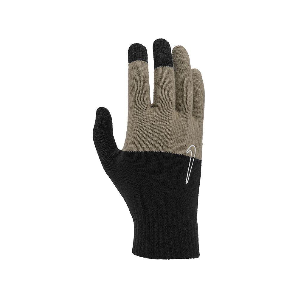 Nike Gebreide Swoosh Grip Handschoenen 2.0 voor volwassenen (Grafisch Zwart/Kaki/Kokosmelk)