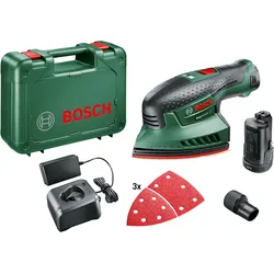 Bosch Akku-Multischleifer EasySander 12, mit 1 x PBA 12V 2.5 Ah Akku rot - 0603976909 - rot