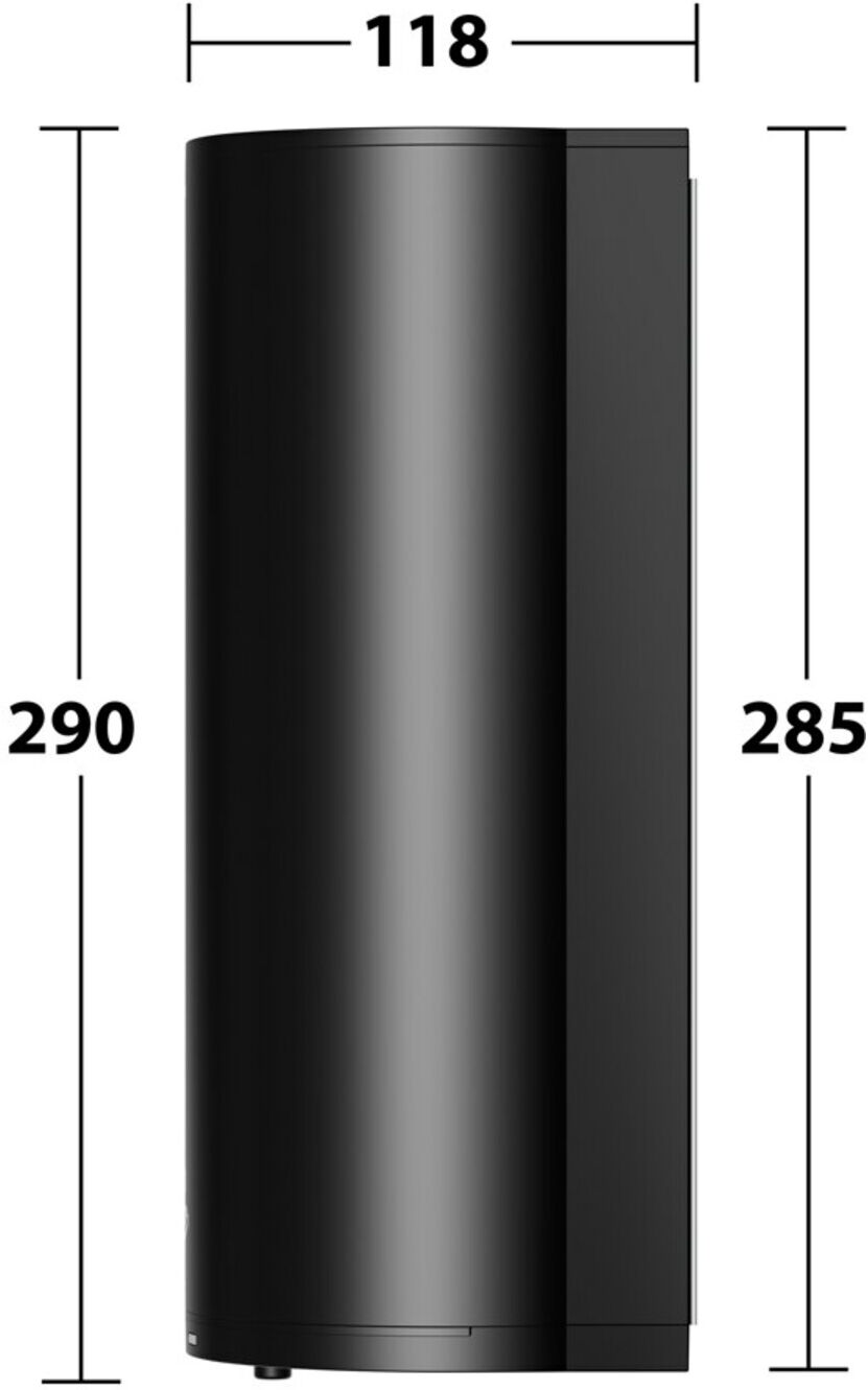 Keuco Desinfektionsmittelspender Plan elektronisch, Wandmodell, schwarz matt (14987370037)