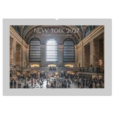 New York – Von Brooklyn zur Grand Central Station (Wandkalender 2027 DIN A2 quer), CALVENDO Monatskalender